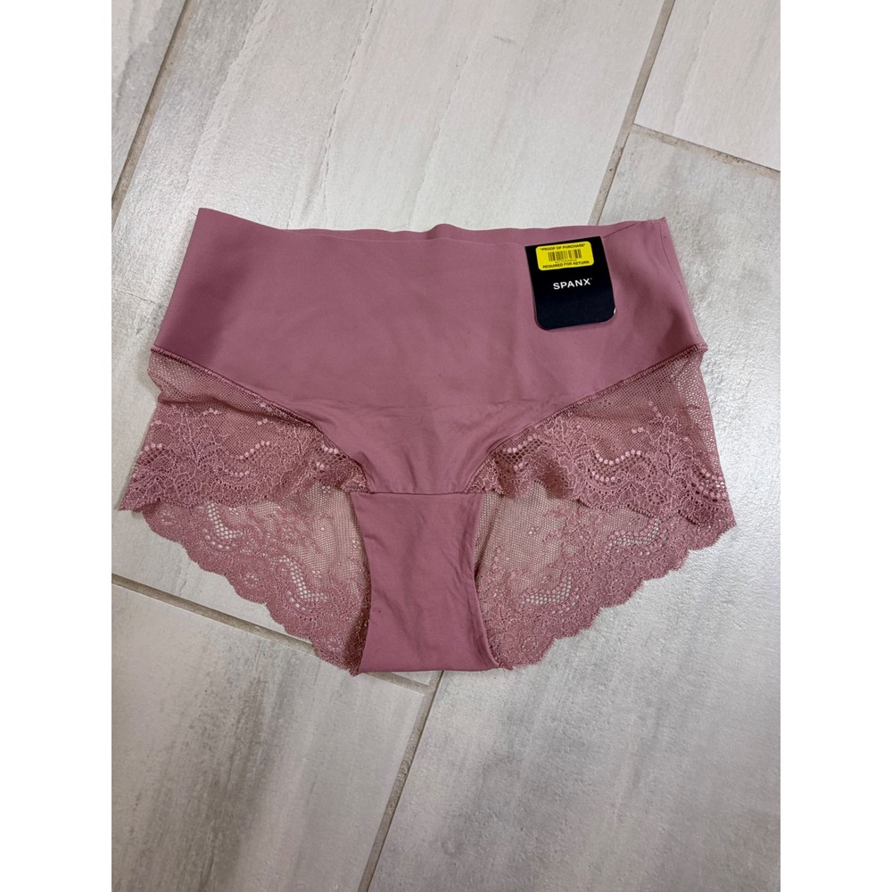 Spanx Spotlight Lace Hi-Hipster Panty Rosa Pink SP0515 Light Compression L